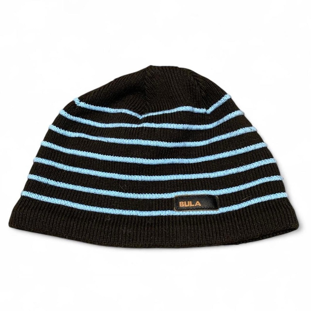 Y2k‎ bula brown and baby blue stripper beanie